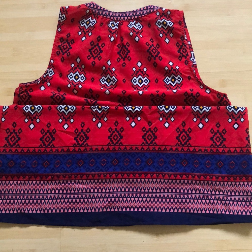 Pattern Red Dress - Picture 7 of 7